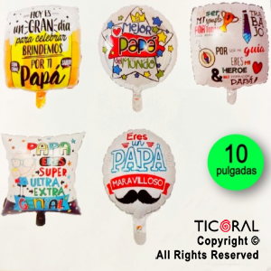 SET DE GLOBOS METALIZADOS DIA DEL PADRE 10